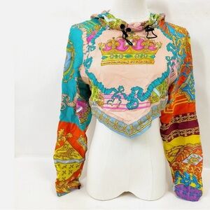 Versace Colorful Silk Scarf